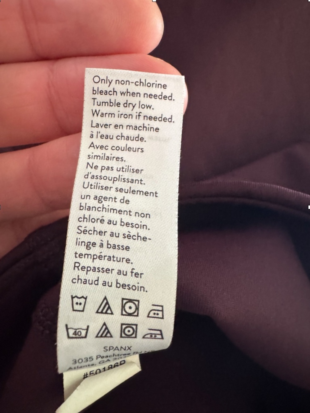 SPANXshape Booty Boost Leggings in Blackberry Size 2XL - Picture 10 of 10